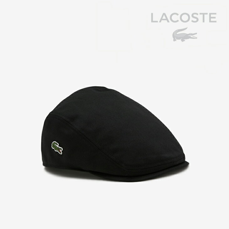 ラコステ ハンチング  メンズ ・LACOSTE｜Basic Cotton Hunting Cap Noir/ ラコステ/ベーシックコットンハンチング キャップ/ブラック #