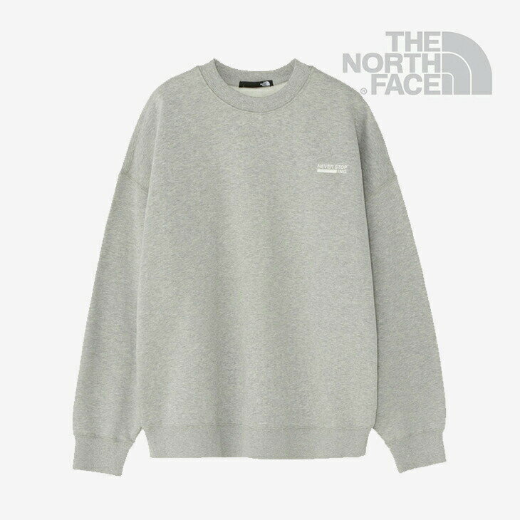 ▲スーパーSALE 半額以下］THE NORTH FACE｜Never Stop ING Crew/ ノース フェイス/ネバー ストップ アイエヌジー クルー スウェット/ミックスグレー #のサムネイル