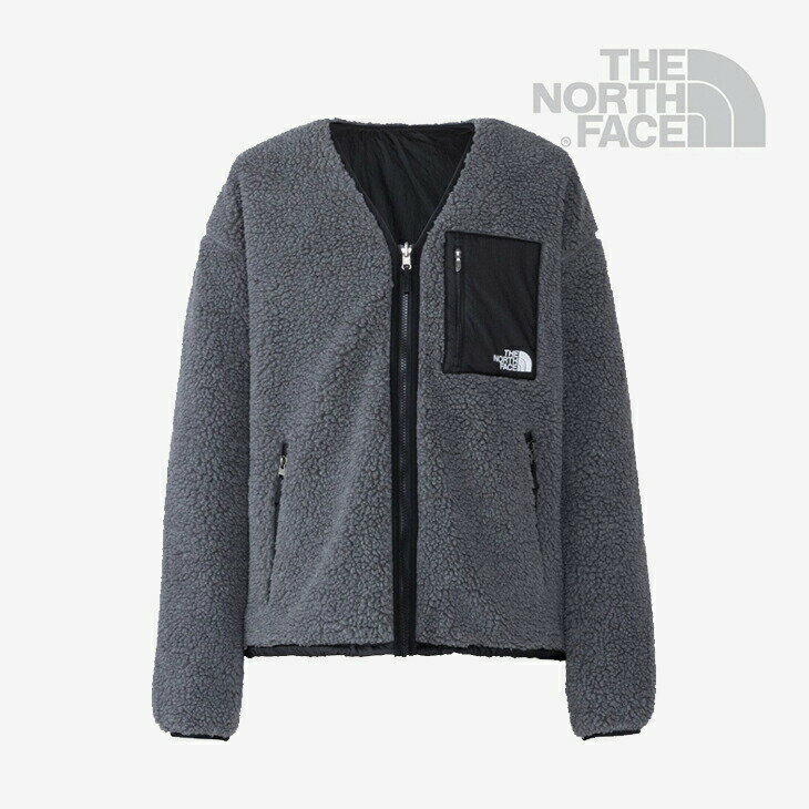 ・THE NORTH FACE｜Reversible Extreme Pile Cardigan/ ノース フェイス/リバーシブル エクストリーム パイル カーディガン フリース/ミックスチャコールグレーxブラック #