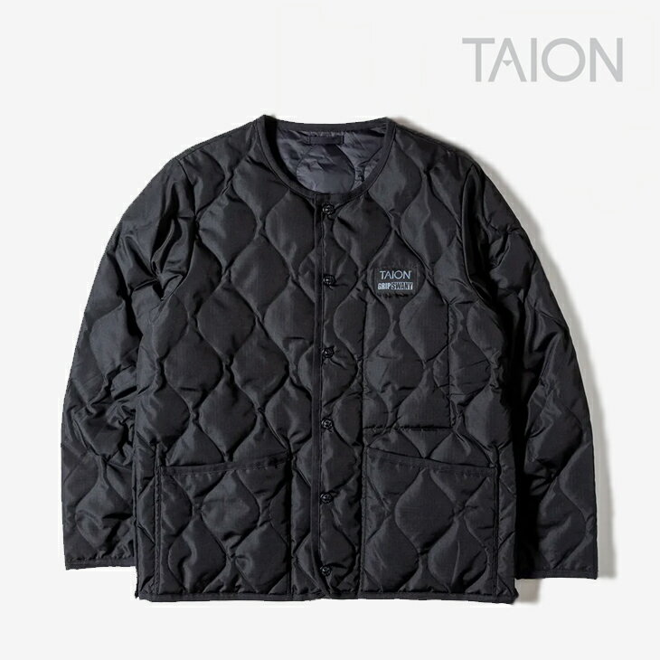 樂天商城 - ・TAION｜xGripswany Millitary Reversible Down Jacket Ripstop/ タイオン/グリップスワニー リバーシブル ダウン ジャケット リップストップ/ブラック #