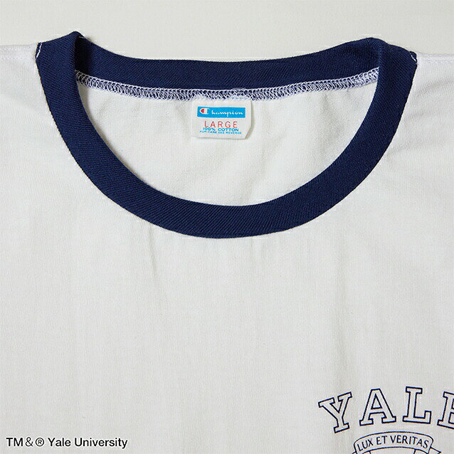 ・CHAMPION｜True To Archives Plebe SS Ringer T-Shirt Cornell University/ チャ...