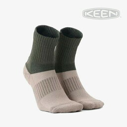 ・KEEN｜Wa-Shi Socks Quarter/ キーン/ワシ ソックス クォーター/グリーンxベージュ #