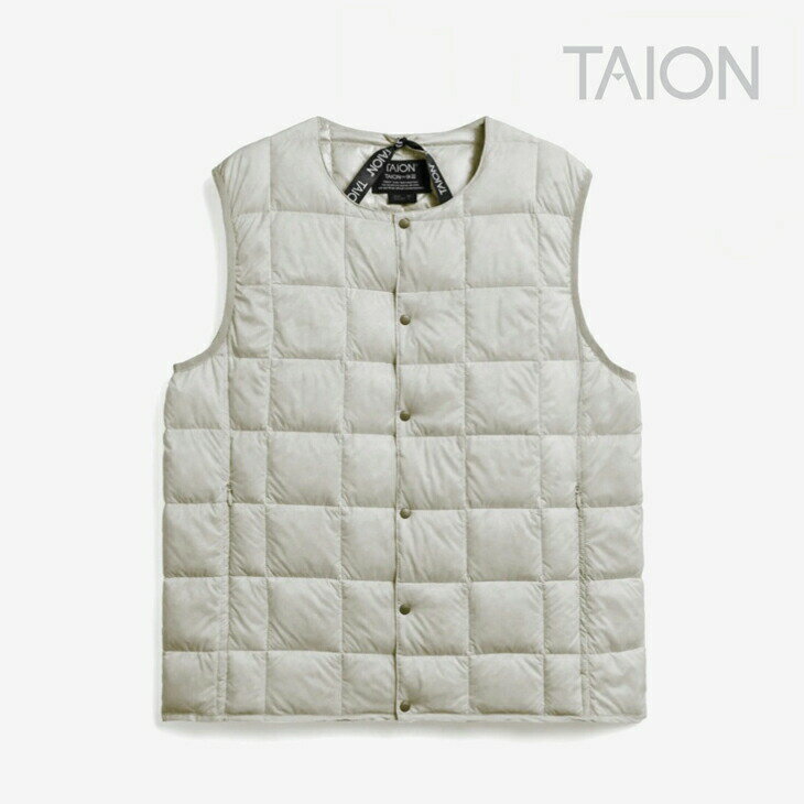 TAIONBasic Crew Neck Button Inner Down Vest/ /١å 롼 ͥå ܥ ...