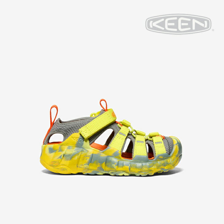 楽天GO ON・KEEN｜K Hyperport H2 Sandal Little Kids/ キーン/ハイパーポート エイチツー サンダル/イブニングプリムローズxスチールグレー #