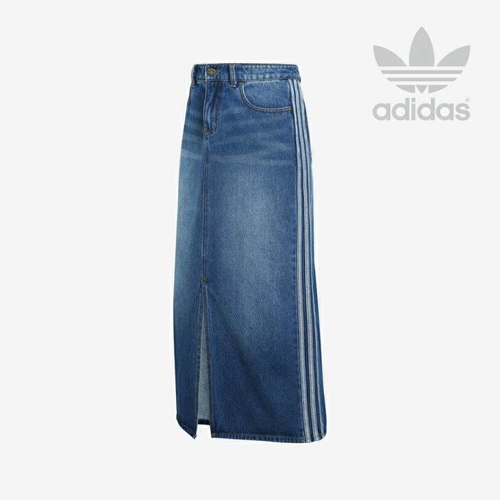・ADIDAS Originals｜W 3 Stripes Denim Pencil Skirt/ アディダス/3 ストライプ ペンシル スカート/ミディアムビ...
