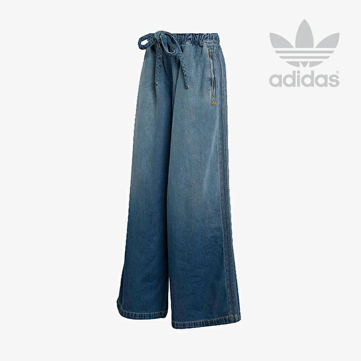 Rakuten - ・ADIDAS Originals｜Track Pants Denim Drawcord Easy Loose Fit/ アディダス/トラック パンツ デニム ドローコード イージー ルーズ フィット/ミィディアムヴィンテージデニム #