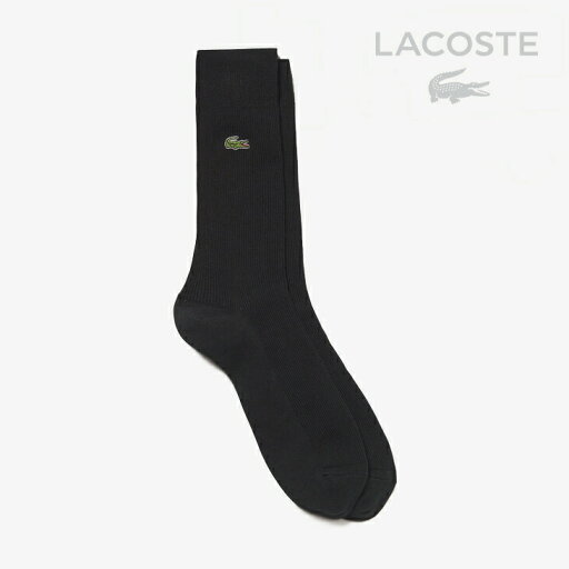 ・LACOSTE|Clock Emblem Plain Short Socks/ ラコステ/クロック エンブレム プレーン ショート ソックス/ブラック # ・LACOSTE|Clock Emblem Plain Short Socks/ ラコステ/クロック エンブレム プレーン ショート ソックス/ブラック #
