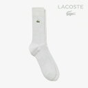 ・LACOSTE｜Clock Emblem Plain Short Socks/ ラコステ/クロック エンブレム プレーン ショート ソックス/グレーxヘザー #