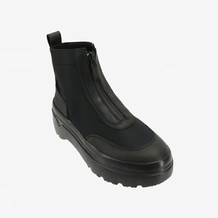 ��HUNTER��W Explorer Ankle Zip Flat Form Boot/ �ϥ󥿡�/�������ץ����顼 ���󥯥� ���å� �ե�å� �ե����� �֡���/�֥�å� #