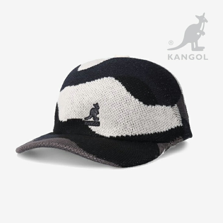 ＊KANGOL｜Joyful Collage Spacecap/ カンゴール/ジョイフル コラージュ スペースキャップ/ブラックミックス # 1