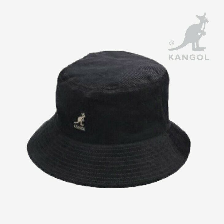 ・KANGOL｜Cord Bucket/ カンゴール/コーデュロイ バケット ハット/ブラック # 1