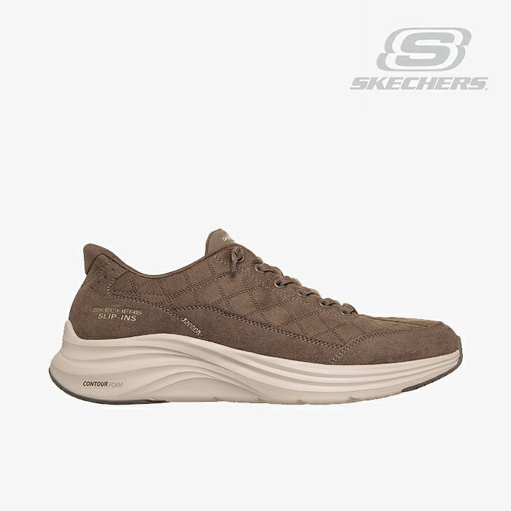 樂天商城 - ：SKECHERS｜Slip-Ins Contour Foam Cozy Fit/ スケッチャーズ/スリップインズ コンツアーフォーム コージーフィット/ダークトープ #