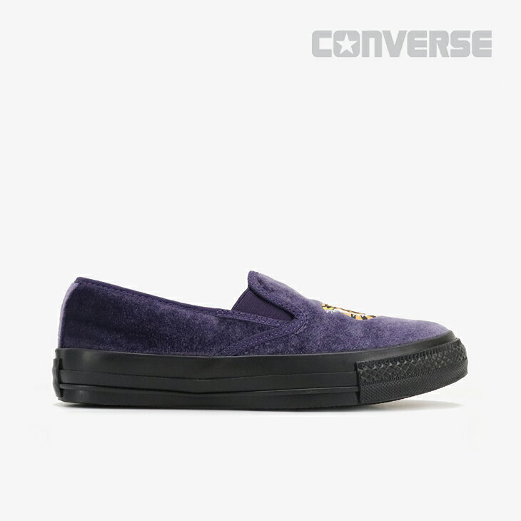 ・CONVERSE｜W All Star Kung fu Slip-On Velvet/ コンバース/オール スター カンフー スリッポン ベルベット 虎刺繍/...