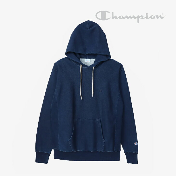 樂天商城 - ・CHAMPION｜Reverse Weave Hooded Sweatshirt Rope Dyeing/ チャンピオン/リバース ウィーブ フーデッド スウェット シャツ ロープ ダイイング/インディゴ #
