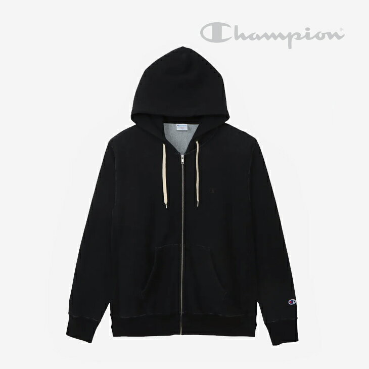 Rakuten - ・CHAMPION｜Reverse Weave Zip Hooded Sweatshirt Rope Dyeing/ チャンピオン/リバース ウィーブ ジップ フーデット スウェット シャツ ロープ ダイイング/オフブラック #