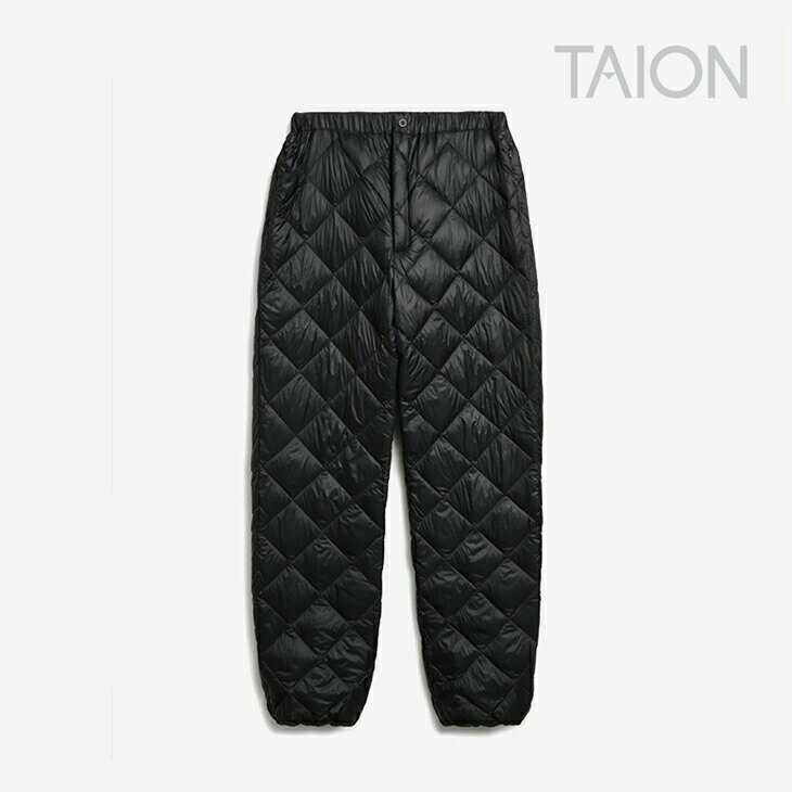 ・TAION｜City Down Pants/ タイオン/シティ ダウン パンツ/ブラック #