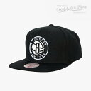 MITCHELL NESS｜Team Ground 2.0 Snapback Nets/ ミッチェルアンドネス/チーム グラウンド スナップバック ネッツ/ブラック