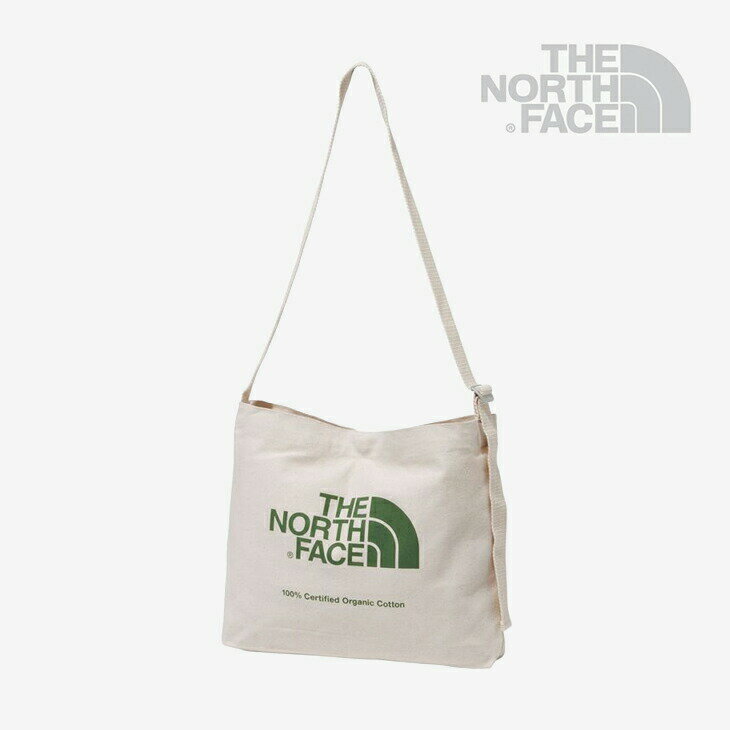 ・THE NORTH FACE｜Organic Cotton Musette Pouch/ ノース フェイス/オーガニック コットン ミュゼット ポーチ/ナチュラルxビンヤードグリーン #