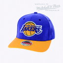 ・MITCHELL&NESS｜Team 2Tone Stretch Snapback Lakers/ ミッチェルアンドネス/チーム ツートーン ストレッチ スナップバック レイカーズ/パープルxイエロー #