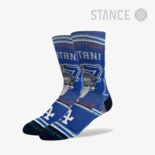 ・STANCE|xMister Cartoon Ohtani Crew Socks Dodgers/ スタンス/ミスター カートゥーン オオタニ クルー ソックス ドジャース/ブルー # ・STANCE|xMister Cartoon Ohtani Crew Socks Dodgers/ スタンス/ミスター カートゥーン オオタニ クルー ソックス ドジャース/ブルー #