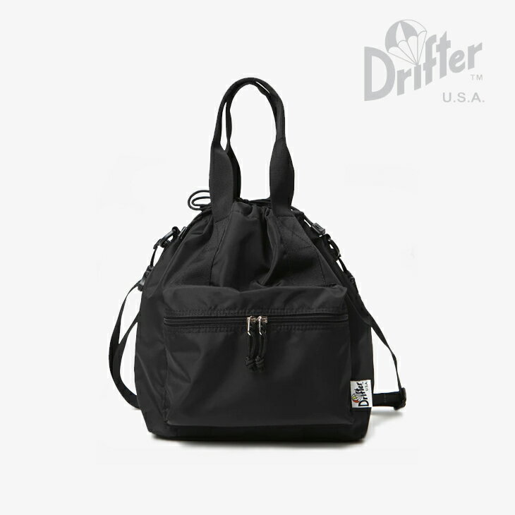 Rakuten - ・DRIFTER USA｜Handle Pocket Tote Shoulder/ ドリフター/ハンドル ポケット トート ショルダー/ブラック #