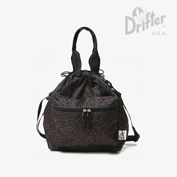 樂天商城 - ・DRIFTER USA｜Handle Pocket Tote Shoulder/ ドリフター/ハンドル ポケット トート ショルダー/ブラックレオパード #
