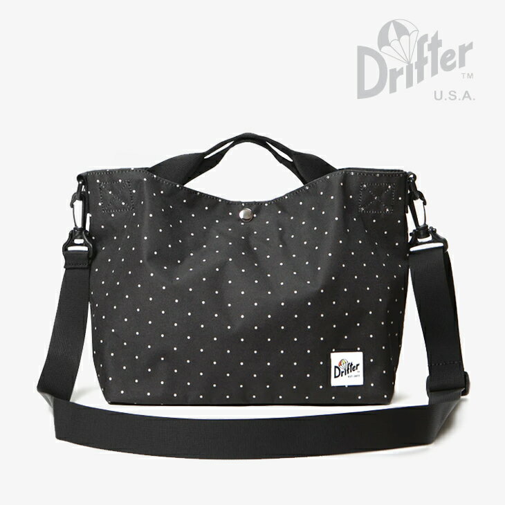 Rakuten - ・DRIFTER USA｜Carry All Bag Tote Shoulder/ ドリフター/キャリー オール バッグ トート ショルダー/ドットxブラック #