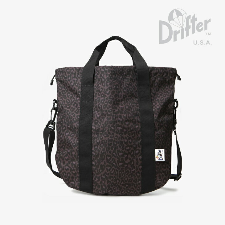 ・DRIFTER USA｜Lune Tote Shoulder/ ドリフター/ルナ トート ショルダー/ブラックレオパード #