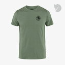 ・FJALLRAVEN｜1960 Logo T-Shirt Organic Cotton/ フェールラーベン/ロゴ Tシャツ オーガニック コットン ポリ/パティーナグリーン #