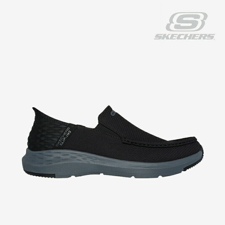 ・SKECHERS｜Slip-Ins Person Oswin/ スケッチャーズ/スリップインズ パーソン オズウィン/ブラックxチャコール #