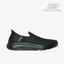 ・SKECHERS｜Slip-Ins Go Walk Archfit 2.0 Hands Free 2/ スケッチャーズ/スリップインズ ゴー ウォーク アーチ フィット ハンズ フリー/ブラックxブラック #