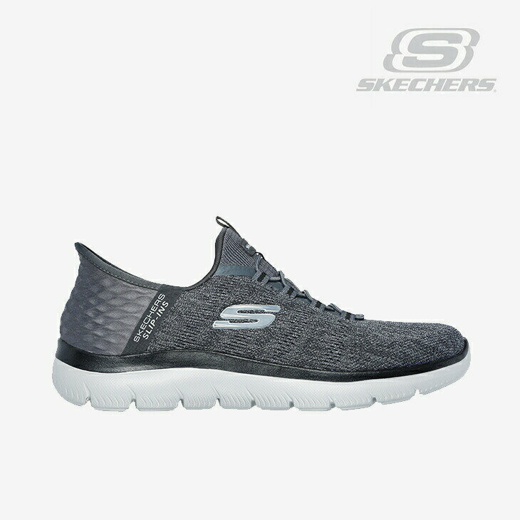 ・SKECHERS｜Slip-Ins Summits Key Pace/ スケッチャーズ/スリップインズ サミッツ キー ペース/チャコールxブラック #