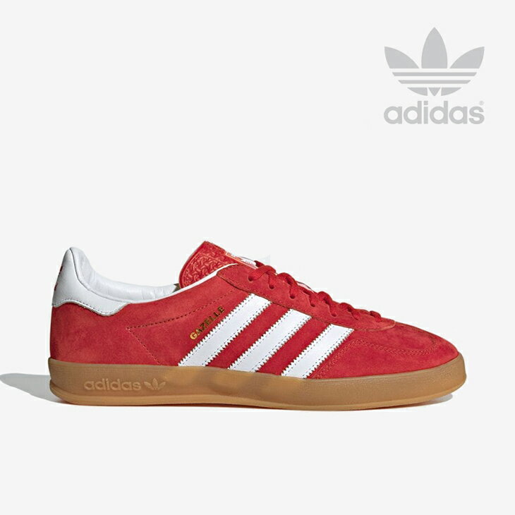 ・ADIDAS Originals｜Gazelle Indoor Suede/ アディダス/ガゼル インドア スウェード/スカーレットxホワイト #