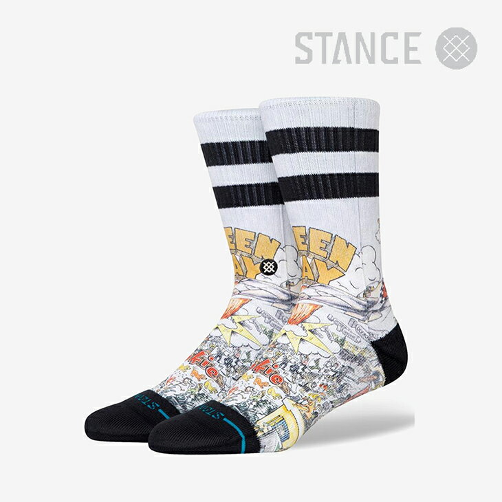 ・STANCE｜xGreen Day Dookie Basket Case Crew Socks/ スタンス/グリーン デイ ドゥーキー バスケット ケース クルー ソックス/マルチ #