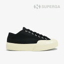 *SUPERGA|Works Low Cut Broken Twill/ スペルガ/ワークス ローカット ブロークンツイル/ブラックxオフホワイト #