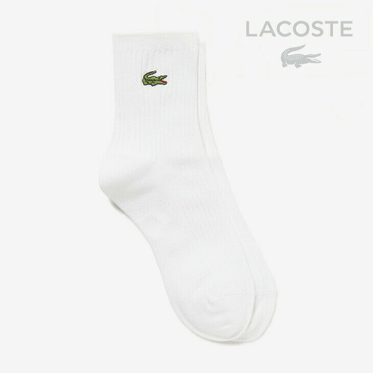 ・LACOSTE｜W Clock Emblem Plain Short Socks/ 