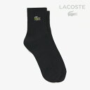 *LACOSTE|W Clock Emblem Plain Short Socks/ ラコステ/クロック エンブレム プレーン ショート ソックス/ブラック #