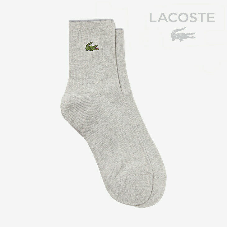 ・LACOSTE｜W Clock Emblem Plain Short Socks/ 