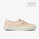 ＊VANS｜W Authentic Eco Theory Checkerboard/ ヴァンズ/オーセンティック エコ セオリー チェッカーボード/ピーチーキーンxナチュラル #