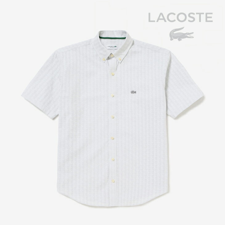 ・LACOSTE｜Printed Jacquard Chambray Oxford Button D