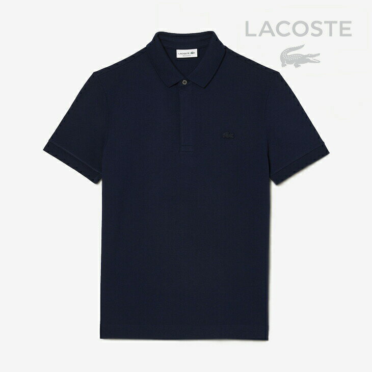 ・LACOSTE｜Regular Fit Stretch Paris Polo Shirt/ ラコステ/レギュラーフィット ストレッチ パリ ポロ シャツ/ネイビーブルー #