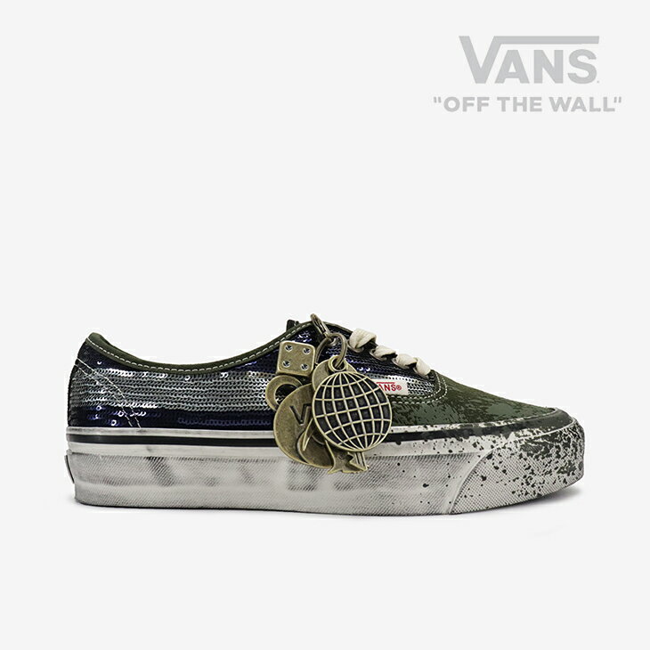 樂天商城 - ＿VANS Premium｜Authentic 44 Lx La Habana Sequin Key Charm/ ヴァンズ/オーセンティック 44 ラックス シークイン キー チャーム/グリーンxブルー #