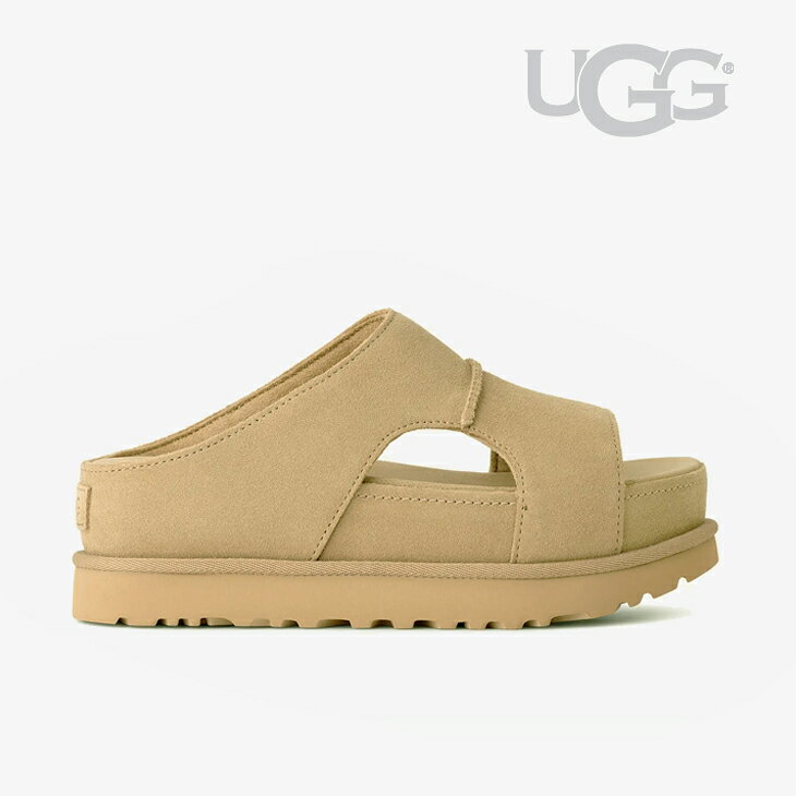 Rakuten - ・UGG｜W Goldenstar Hi Cutout Slide Suede Platform/ アグ/ゴールデンスター ハイ カットアウト スライド スエード プラットフォーム/サンド #