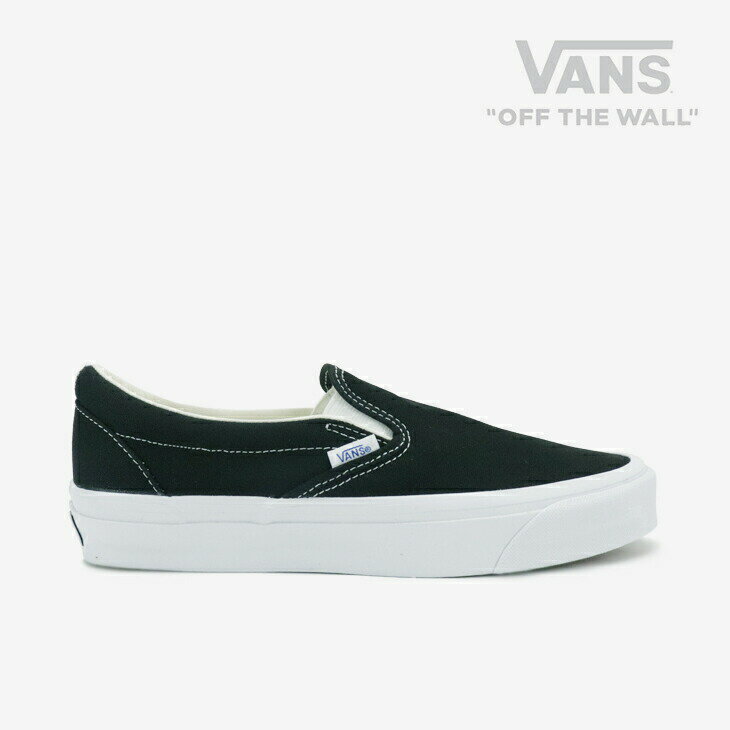 ・VANS Premium｜Slip-On Reissue 98 LX/ ヴァンズ プレミアム/スリッポン リイシュー ヘリテージ ラックス/ブラックxホワイト #