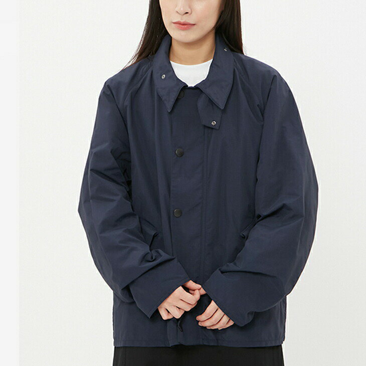 ＊BARBOUR｜Transport Showerproof Jacket Oversized/ バブアー/トランスポート シャワープルーフ リップストップ ナイロン ジャケット オーバーサイズ/ネイビー #