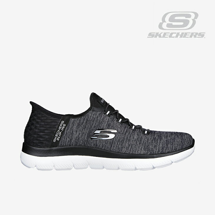 Rakuten - ：SKECHERS｜W Slip-Ins Summits Dazzling Haze Wide Fit/ スケッチャーズ/スリップインズ サミッツ ダズリング ヘイズ ワイド フィット/ブラックxホワイト #