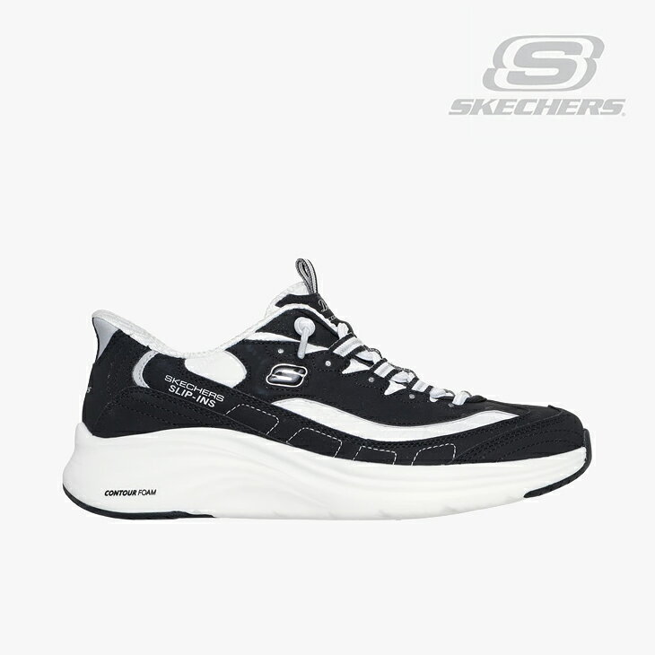 Rakuten - ：SKECHERS｜W Slip-Ins Contour Foam Cozy Fit Sweet Nostalgia/ スケッチャーズ/スリップインズ コンツアーフォーム コージー フィット スイート ノスタルジア/ブラックxホワイト #