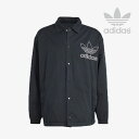 アディダス オリジナルス コーチジャケット メンズ ・ADIDAS Originals｜Adicolor Outline Trefoil Coach Jacket/ アディダス/アディカラー アウトライン トレフォイル コーチ ジャケット/ブラックxホワイト #