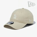 ・NEW ERA｜9Twenty ES MLB Cotton Flax Padres/ ニュー エラ/ナイントゥエンティ イージーストナップ コットン フラックス パドレス/ライトグレー #