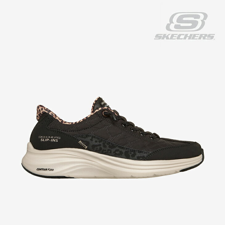 Rakuten - ・SKECHERS｜W Slip-Ins Contour Foam Cozy Fit Leopard Dream/ スケッチャーズ/スリップインズ コンターフォーム コージーフィット レオパードドリーム/ブラック #